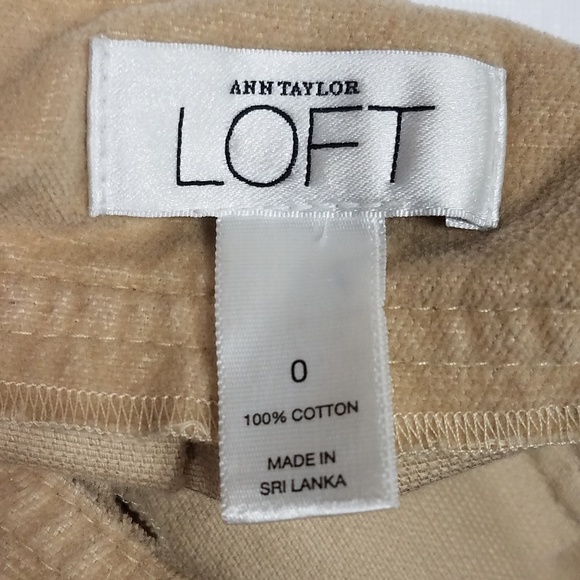 Ann Taylor LOFT Tan Pleated Skirt Size 0 - Picture 8 of 8